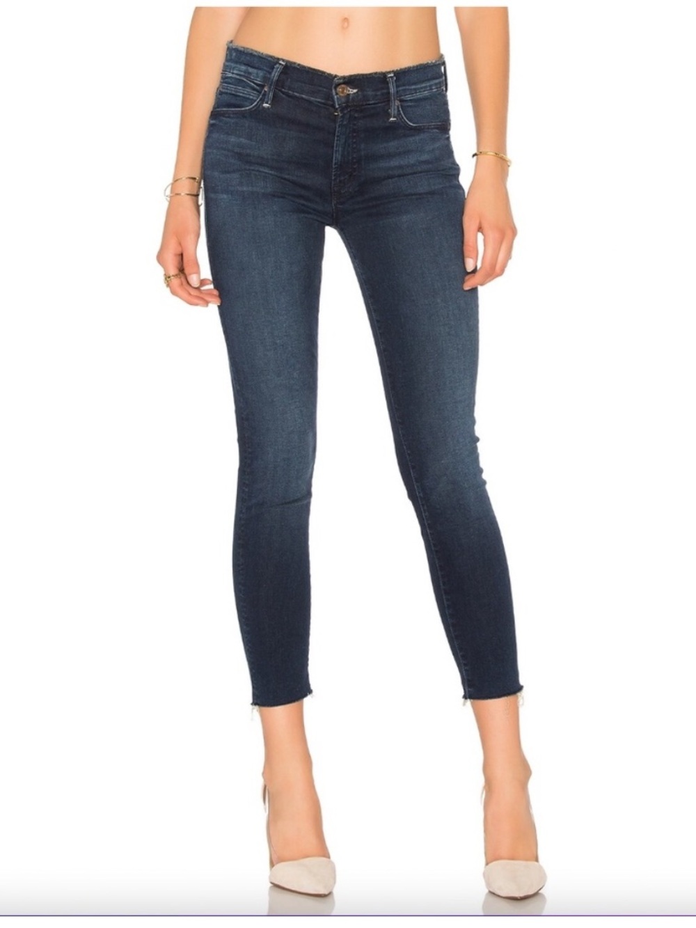 MOTHER Dark Wash Straight Leg Jeans